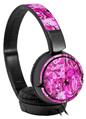 Decal style Skin Wrap for Sony MDR ZX110 Headphones Pink Plaid Graffiti (HEADPHONES NOT INCLUDED)