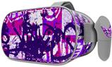 Decal style Skin Wrap compatible with Oculus Go Headset - Purple Checker Graffiti (OCULUS NOT INCLUDED)