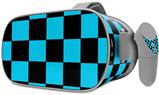 Decal style Skin Wrap compatible with Oculus Go Headset - Checkers Blue (OCULUS NOT INCLUDED)