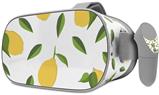 Decal style Skin Wrap compatible with Oculus Go Headset - Lemon Leaves White (OCULUS NOT INCLUDED)