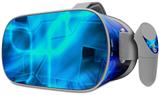 Decal style Skin Wrap compatible with Oculus Go Headset - Cubic Shards Blue (OCULUS NOT INCLUDED)