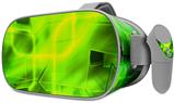 Decal style Skin Wrap compatible with Oculus Go Headset - Cubic Shards Green (OCULUS NOT INCLUDED)
