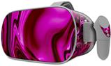Decal style Skin Wrap compatible with Oculus Go Headset - Liquid Metal Chrome Hot Pink Fuchsia (OCULUS NOT INCLUDED)