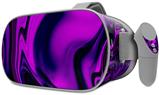 Decal style Skin Wrap compatible with Oculus Go Headset - Liquid Metal Chrome Purple (OCULUS NOT INCLUDED)