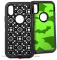 2x Decal style Skin Wrap Set compatible with Otterbox Defender iPhone X and Xs Case - Spiders (CASE NOT INCLUDED)