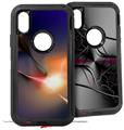 2x Decal style Skin Wrap Set compatible with Otterbox Defender iPhone X and Xs Case - Intersection (CASE NOT INCLUDED)