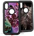 2x Decal style Skin Wrap Set compatible with Otterbox Defender iPhone X and Xs Case - In Depth (CASE NOT INCLUDED)