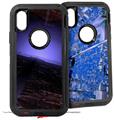 2x Decal style Skin Wrap Set compatible with Otterbox Defender iPhone X and Xs Case - Nocturnal (CASE NOT INCLUDED)