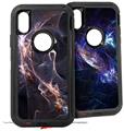 2x Decal style Skin Wrap Set compatible with Otterbox Defender iPhone X and Xs Case - Stormy (CASE NOT INCLUDED)