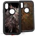 2x Decal style Skin Wrap Set compatible with Otterbox Defender iPhone X and Xs Case - Fluff (CASE NOT INCLUDED)