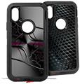 2x Decal style Skin Wrap Set compatible with Otterbox Defender iPhone X and Xs Case - Lighting2 (CASE NOT INCLUDED)