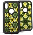 2x Decal style Skin Wrap Set compatible with Otterbox Defender iPhone X and Xs Case - Daisies Yellow (CASE NOT INCLUDED)