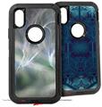 2x Decal style Skin Wrap Set compatible with Otterbox Defender iPhone X and Xs Case - Ripples Of Time (CASE NOT INCLUDED)