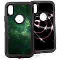 2x Decal style Skin Wrap Set compatible with Otterbox Defender iPhone X and Xs Case - Theta Space (CASE NOT INCLUDED)