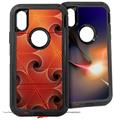 2x Decal style Skin Wrap Set compatible with Otterbox Defender iPhone X and Xs Case - GeoJellys (CASE NOT INCLUDED)