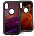 2x Decal style Skin Wrap Set compatible with Otterbox Defender iPhone X and Xs Case - Swish (CASE NOT INCLUDED)