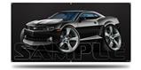 2010 Camaro RS Black on Black Garage Decor Shop Banner 36"x72"