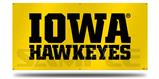 Iowa Hawkeyes 01 Black on Gold Garage Decor Shop Banner 36"x72"