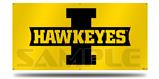 Iowa Hawkeyes 02 Black on Gold Garage Decor Shop Banner 36"x72"