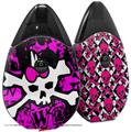 Skin Decal Wrap 2 Pack compatible with Suorin Drop Punk Skull Princess VAPE NOT INCLUDED