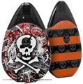 Skin Decal Wrap 2 Pack compatible with Suorin Drop Skull Splatter VAPE NOT INCLUDED