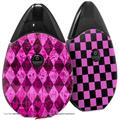 Skin Decal Wrap 2 Pack compatible with Suorin Drop Pink Diamond VAPE NOT INCLUDED