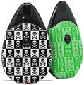 Skin Decal Wrap 2 Pack compatible with Suorin Drop Skull Checkerboard VAPE NOT INCLUDED