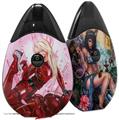 Skin Decal Wrap 2 Pack compatible with Suorin Drop Cherry Bomb VAPE NOT INCLUDED