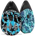 Skin Decal Wrap 2 Pack compatible with Suorin Drop SceneKid Blue VAPE NOT INCLUDED
