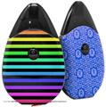 Skin Decal Wrap 2 Pack compatible with Suorin Drop Stripes Rainbow VAPE NOT INCLUDED