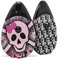 Skin Decal Wrap 2 Pack compatible with Suorin Drop Pink Skull VAPE NOT INCLUDED