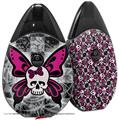 Skin Decal Wrap 2 Pack compatible with Suorin Drop Skull Butterfly VAPE NOT INCLUDED