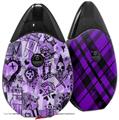 Skin Decal Wrap 2 Pack compatible with Suorin Drop Scene Kid Sketches Purple VAPE NOT INCLUDED
