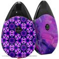 Skin Decal Wrap 2 Pack compatible with Suorin Drop Daisies Purple VAPE NOT INCLUDED