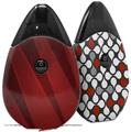 Skin Decal Wrap 2 Pack compatible with Suorin Drop VintageID 25 Red VAPE NOT INCLUDED