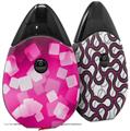 Skin Decal Wrap 2 Pack compatible with Suorin Drop Bokeh Squared Hot Pink VAPE NOT INCLUDED