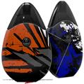 Skin Decal Wrap 2 Pack compatible with Suorin Drop Baja 0040 Orange Burnt VAPE NOT INCLUDED