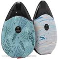 Skin Decal Wrap 2 Pack compatible with Suorin Drop Sea Blue VAPE NOT INCLUDED