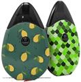 Skin Decal Wrap 2 Pack compatible with Suorin Drop Lemon Green VAPE NOT INCLUDED