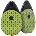 Skin Decal Wrap 2 Pack compatible with Suorin Drop Nautical Anchors Away 02 Sage Green VAPE NOT INCLUDED