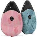 Skin Decal Wrap 2 Pack compatible with Suorin Drop Palms 01 Pink On Pink VAPE NOT INCLUDED