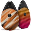 Skin Decal Wrap 2 Pack compatible with Suorin Drop Paint Blend Orange VAPE NOT INCLUDED