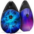Skin Decal Wrap 2 Pack compatible with Suorin Drop Cubic Shards Blue VAPE NOT INCLUDED