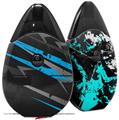 Skin Decal Wrap 2 Pack compatible with Suorin Drop Baja 0014 Blue Medium VAPE NOT INCLUDED