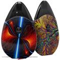Skin Decal Wrap 2 Pack compatible with Suorin Drop Quasar Fire VAPE NOT INCLUDED