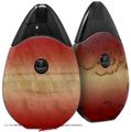 Skin Decal Wrap 2 Pack compatible with Suorin Drop Exotic Wood Beeswing Eucalyptus Burst Fire Red VAPE NOT INCLUDED