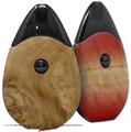 Skin Decal Wrap 2 Pack compatible with Suorin Drop Exotic Wood White Oak Burl VAPE NOT INCLUDED