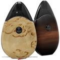 Skin Decal Wrap 2 Pack compatible with Suorin Drop Exotic Wood Karelian Burl VAPE NOT INCLUDED