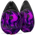 Skin Decal Wrap 2 Pack compatible with Suorin Drop Liquid Metal Chrome Purple VAPE NOT INCLUDED