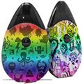 Skin Decal Wrap 2 Pack compatible with Suorin Drop Cute Rainbow Monsters VAPE NOT INCLUDED